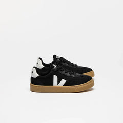 VOLLEY ELASTIC LACES CANVAS BLACK WHITE NATURAL