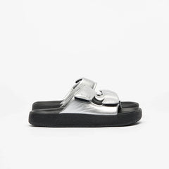 ETNA BOLD LEATHER SILVER