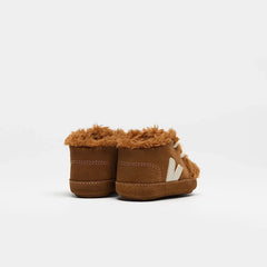 BABY FURED SUEDE COGNAC PIERRE