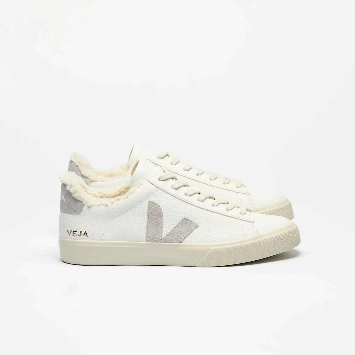 CAMPO FURED LEATHER WHITE LIGHT GREY