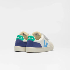 V-90 LEATHER WHITE CELESTE COBALT