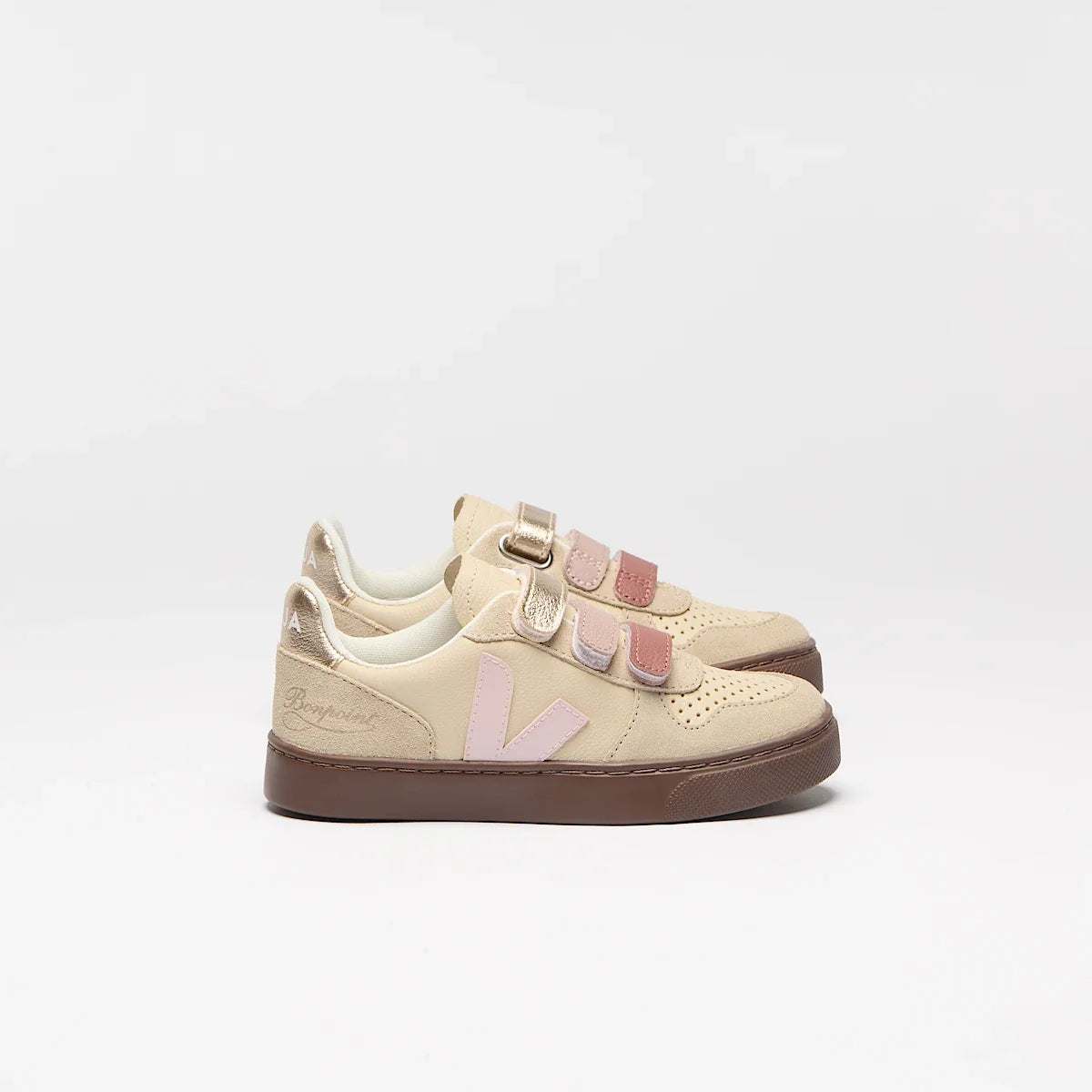 V-10 LEATHER VEJA X BONPOINT AREIA PETALE