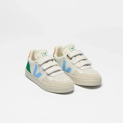 V-90 LEATHER WHITE AQUA EMERAUDE