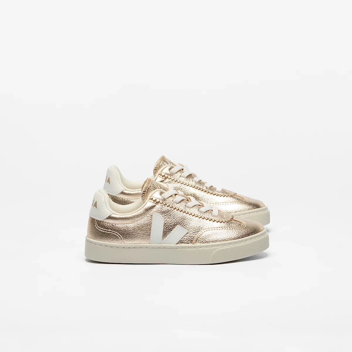 VOLLEY ELASTIC LACES LEATHER PLATINE WHITE