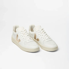 V-10 LEATHER WHITE PLATINE